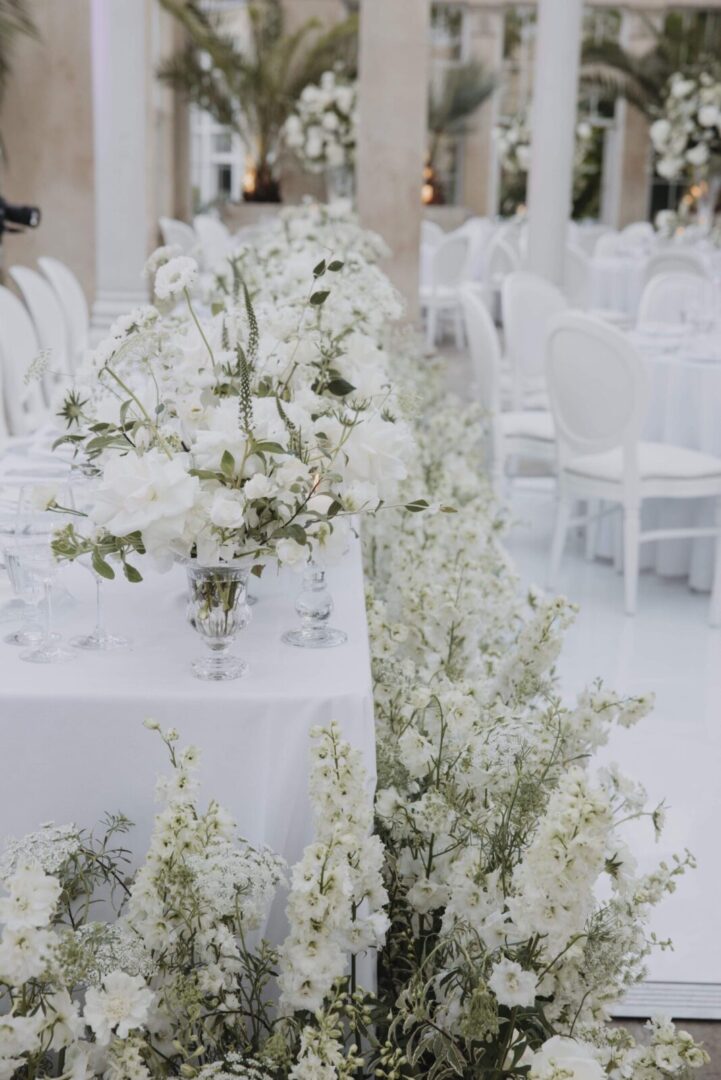 Event and Wedding Planning 2 Wedding Top Table with Floral Decoration