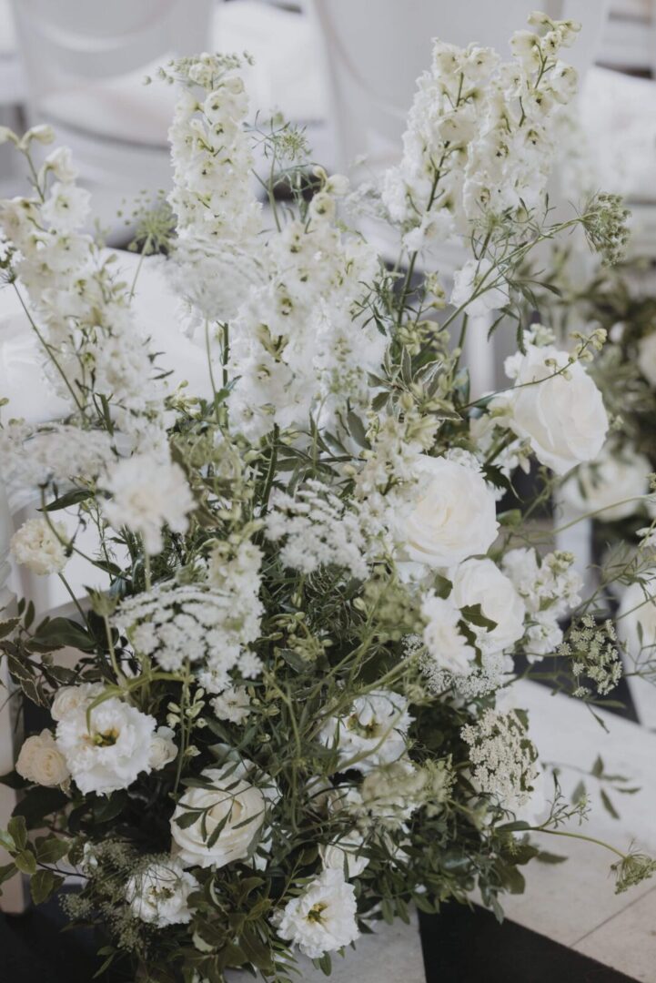 Wedding Management and On-the-Day Coordination 2 Wedding Ceremony with Chandel Chairs and meadow florals